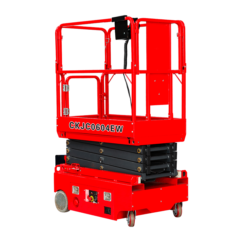 CKJC0705EW CKJC0604EW CKJC0503EW Mini Electric Mobile Scissor Lift na may Universal Wheel 